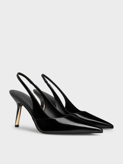 CHARLES & KEITH Premium / Taylen Slingback Pumps - Black Box