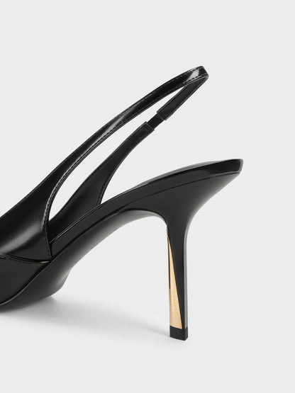 CHARLES & KEITH Premium / Taylen Slingback Pumps - Black Box