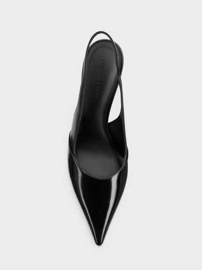 CHARLES & KEITH Premium / Taylen Slingback Pumps - Black Box
