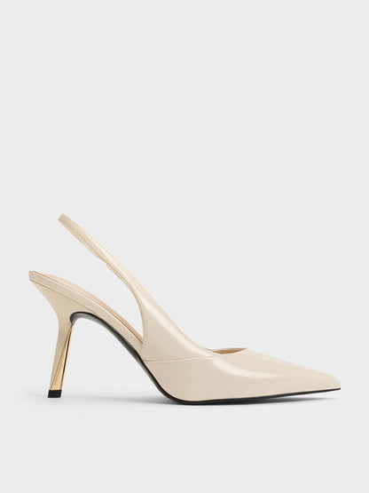 CHARLES & KEITH Sale / Taylen Slingback Pumps - Beige