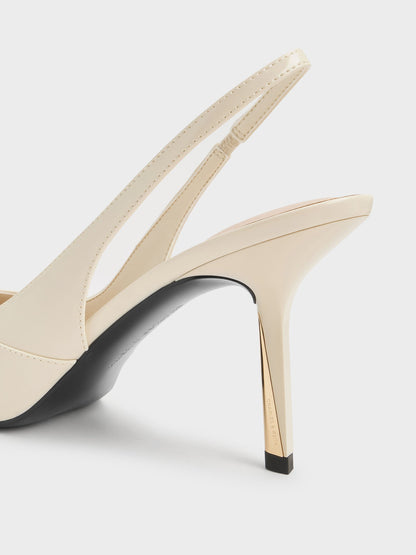 CHARLES & KEITH Sale / Taylen Slingback Pumps - Beige