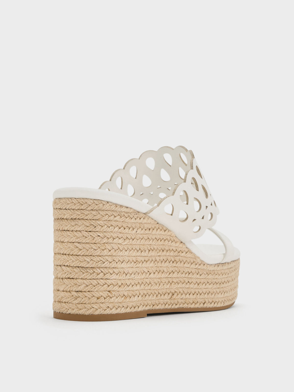 CHARLES & KEITH Deals / Cut-Out Espadrille Wedges - White