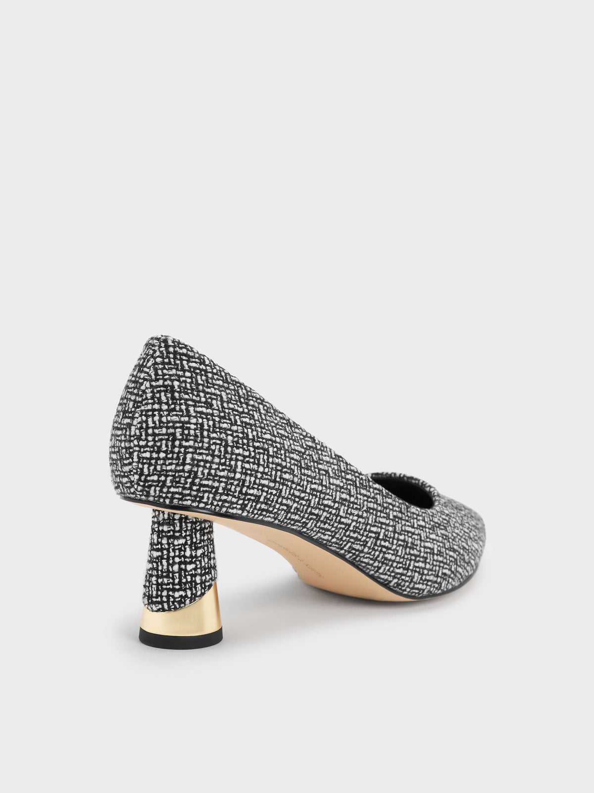 CHARLES & KEITH Quality / Cammie Tweed Metallic-Heel Pumps - Multi