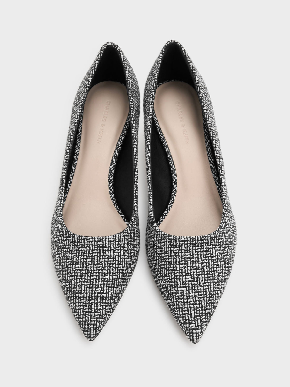 CHARLES & KEITH Quality / Cammie Tweed Metallic-Heel Pumps - Multi