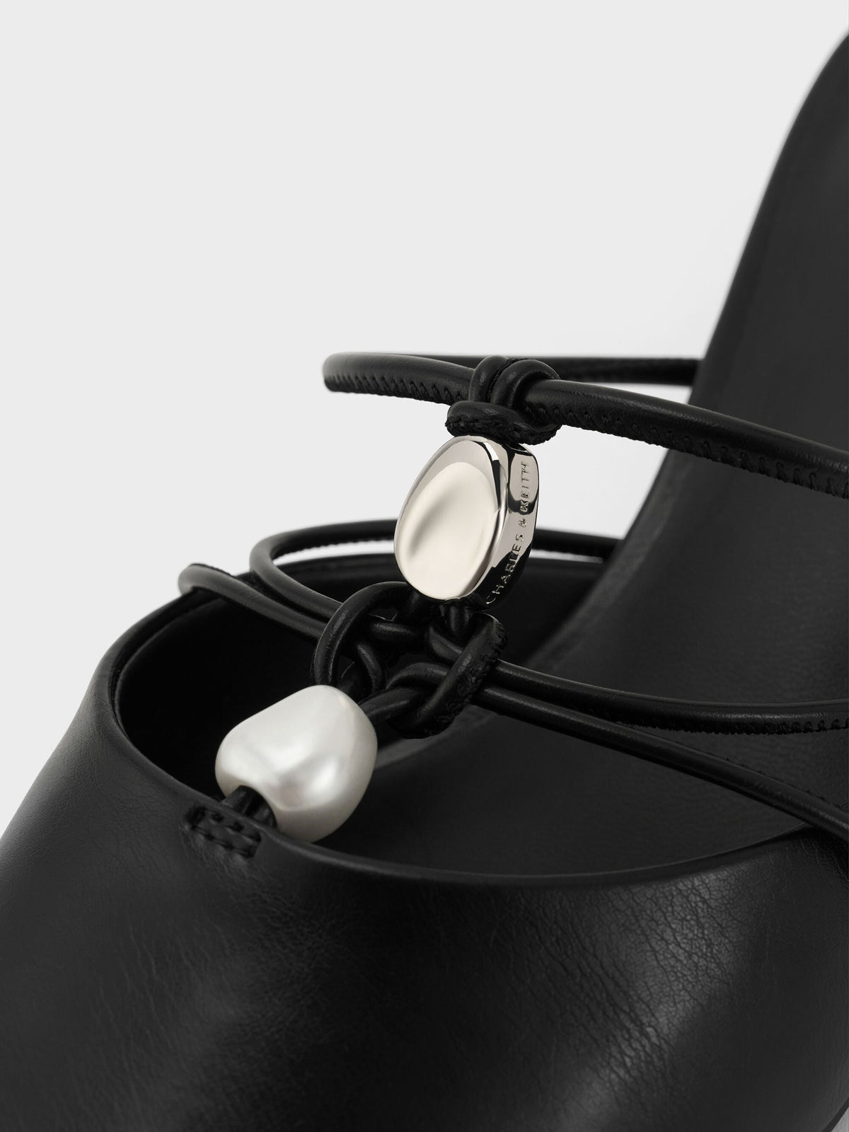 CHARLES & KEITH Recommended / Georgie Bead Pointed Mules - Black
