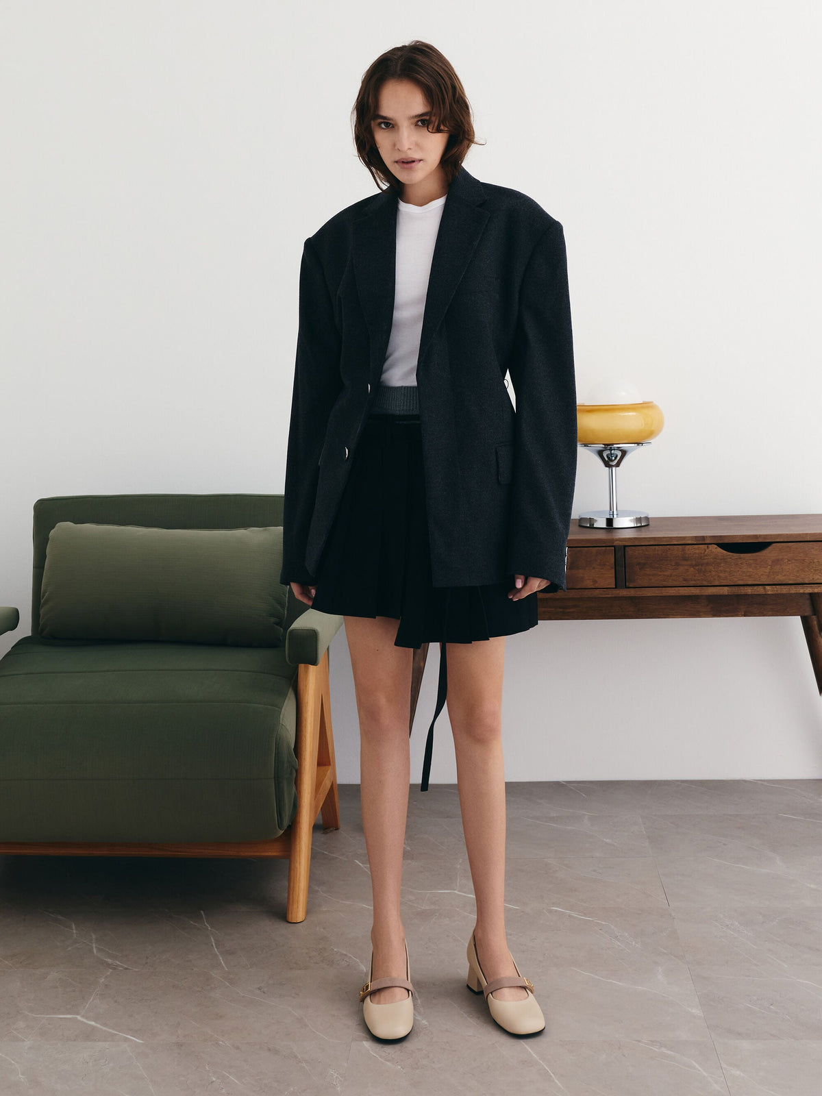 CHARLES & KEITH Signature / Lando Two-Tone Mary Jane Pumps - Chalk