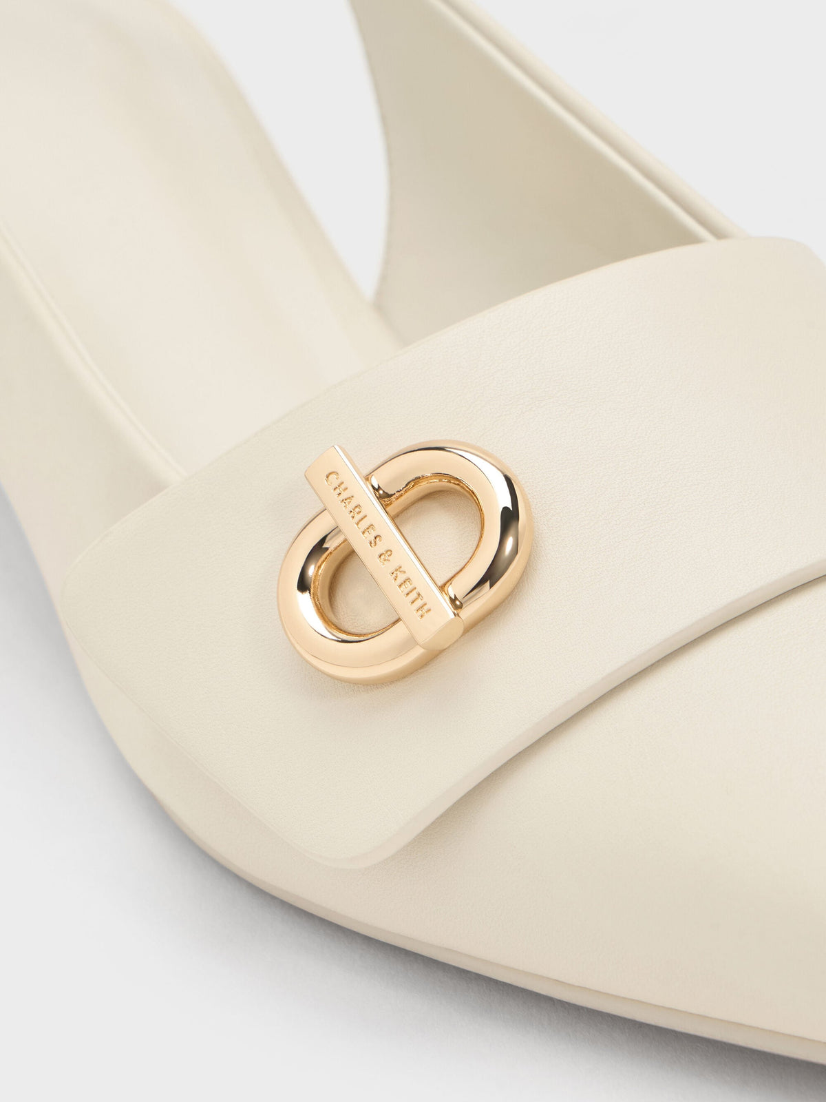 CHARLES & KEITH Everyday / Marley Slingback Pumps - Chalk