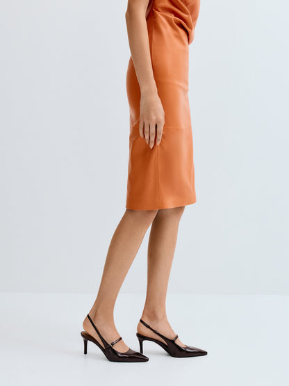 CHARLES & KEITH Sale / Pointed Slingback Mary Jane Pumps - Burgundy