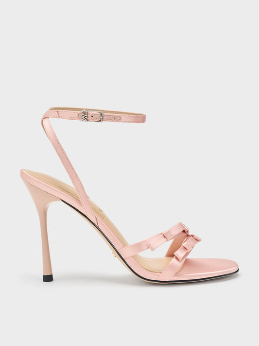 CHARLES & KEITH Everyday / Jessy Bow Stiletto Sandals - Pink