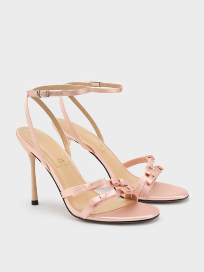 CHARLES & KEITH Everyday / Jessy Bow Stiletto Sandals - Pink