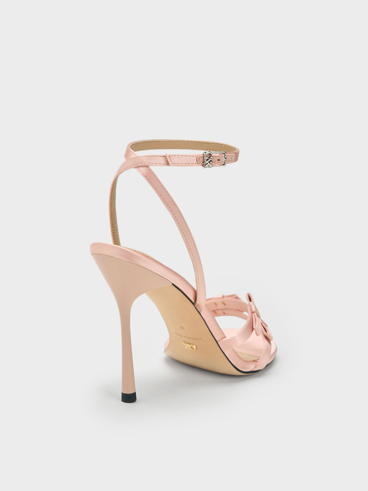 CHARLES & KEITH Everyday / Jessy Bow Stiletto Sandals - Pink