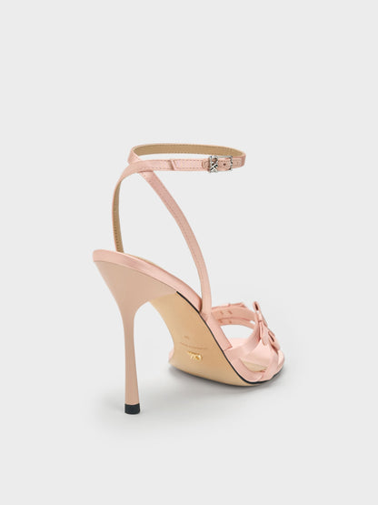 CHARLES & KEITH Everyday / Jessy Bow Stiletto Sandals - Pink