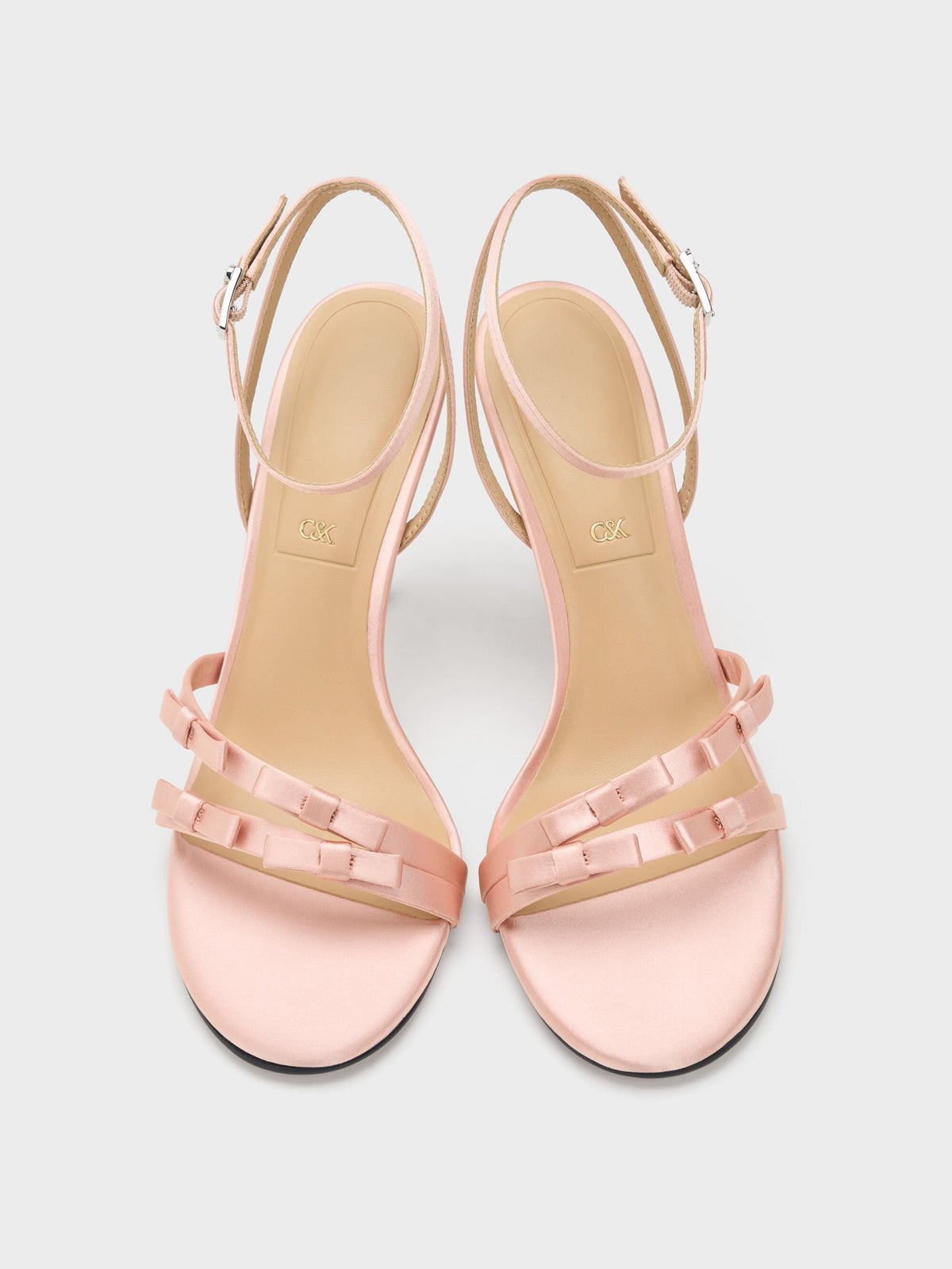 CHARLES & KEITH Everyday / Jessy Bow Stiletto Sandals - Pink