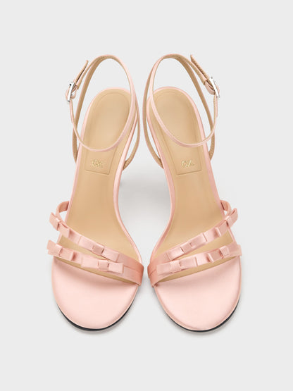 CHARLES & KEITH Everyday / Jessy Bow Stiletto Sandals - Pink