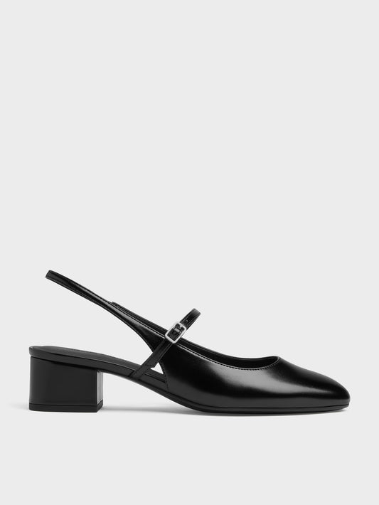 CHARLES & KEITH Sale / Slingback Mary Jane Pumps - Black
