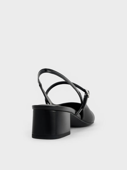 CHARLES & KEITH Sale / Slingback Mary Jane Pumps - Black