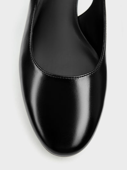 CHARLES & KEITH Sale / Slingback Mary Jane Pumps - Black
