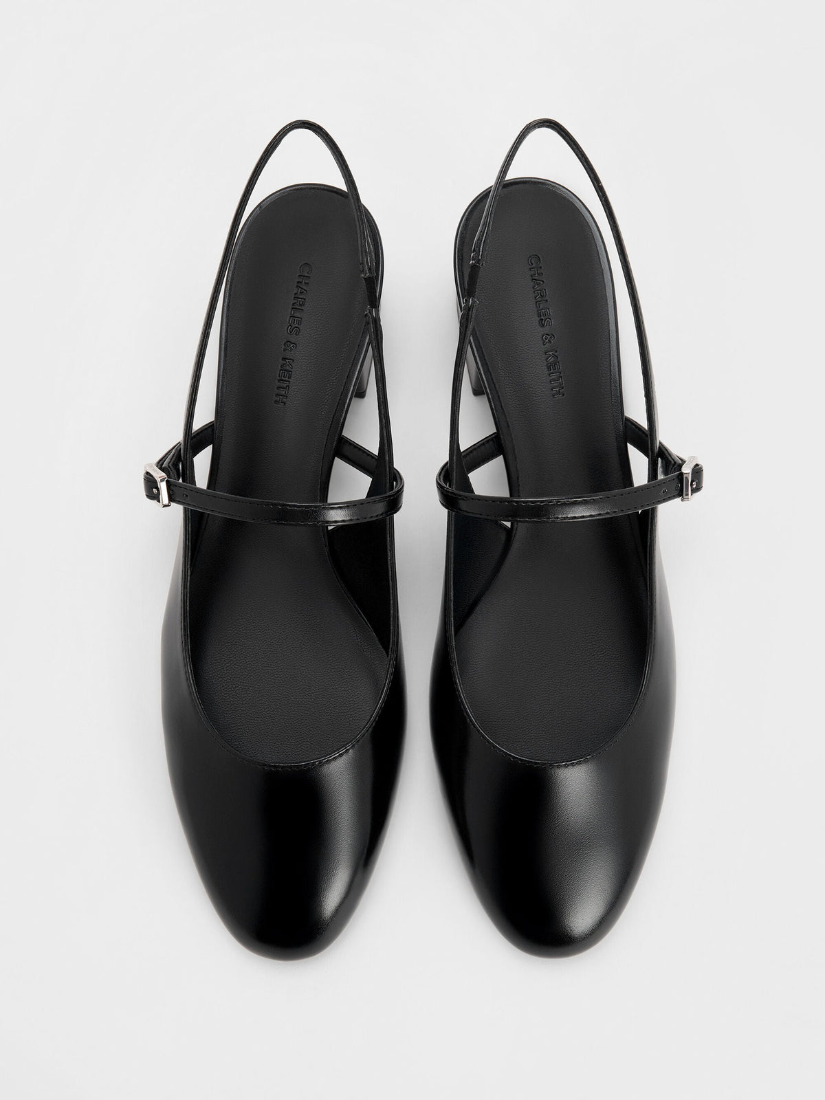 CHARLES & KEITH Sale / Slingback Mary Jane Pumps - Black