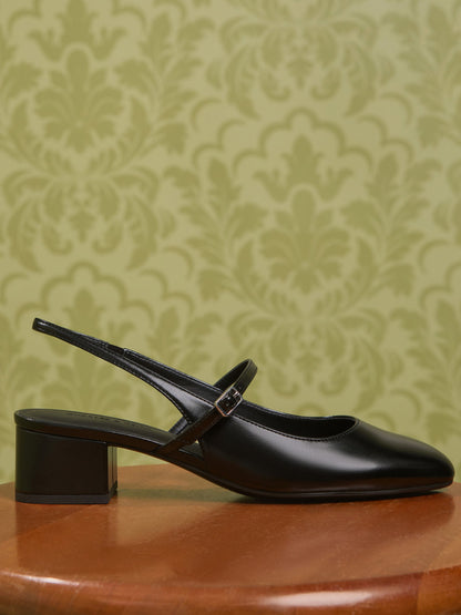 CHARLES & KEITH Sale / Slingback Mary Jane Pumps - Black