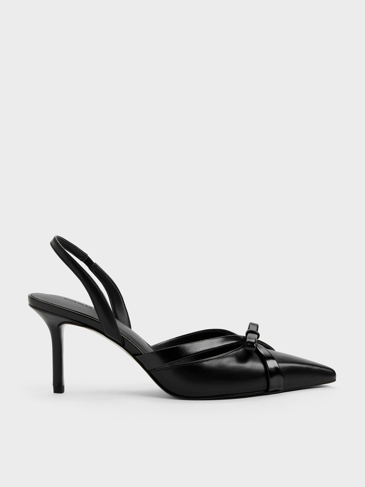 CHARLES & KEITH Quality / Kaleen Slingback Stilettos - Black