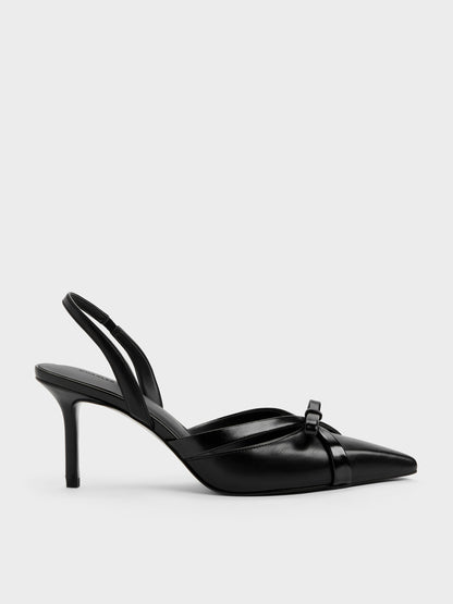CHARLES & KEITH Quality / Kaleen Slingback Stilettos - Black