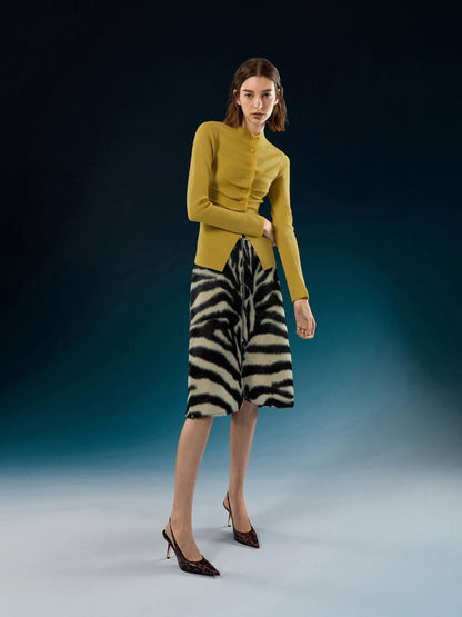 CHARLES & KEITH Top Pick / Taylen Leopard-Print Slingback Pumps - Animal Print Burgundy