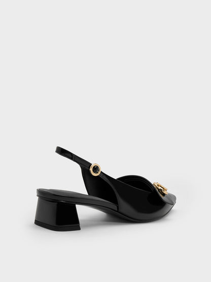 CHARLES & KEITH Customer Favorite / Marley Slingback Pumps - Black Box