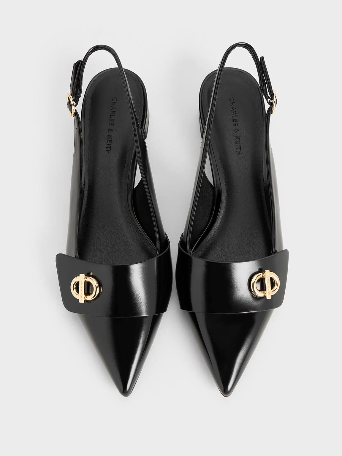 CHARLES & KEITH Customer Favorite / Marley Slingback Pumps - Black Box