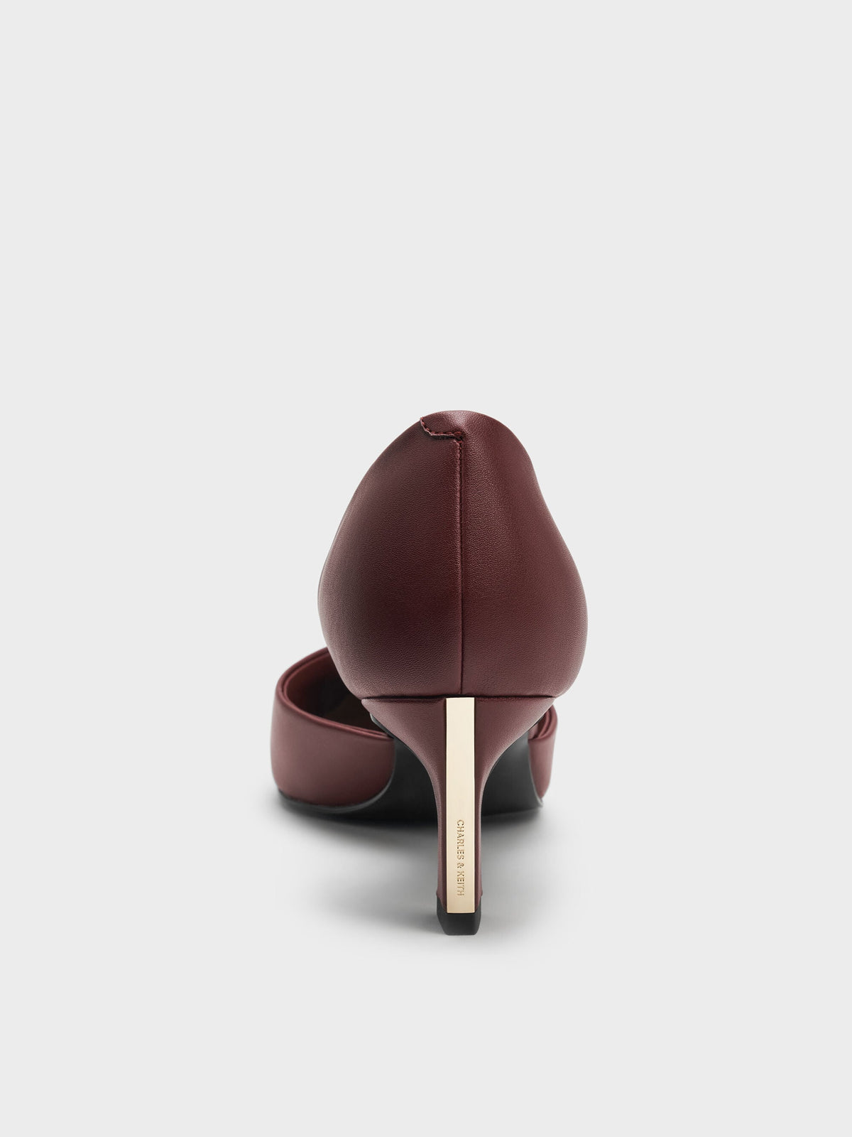 CHARLES & KEITH Classic / Kerra Pointed D'Orsay Pumps - Burgundy
