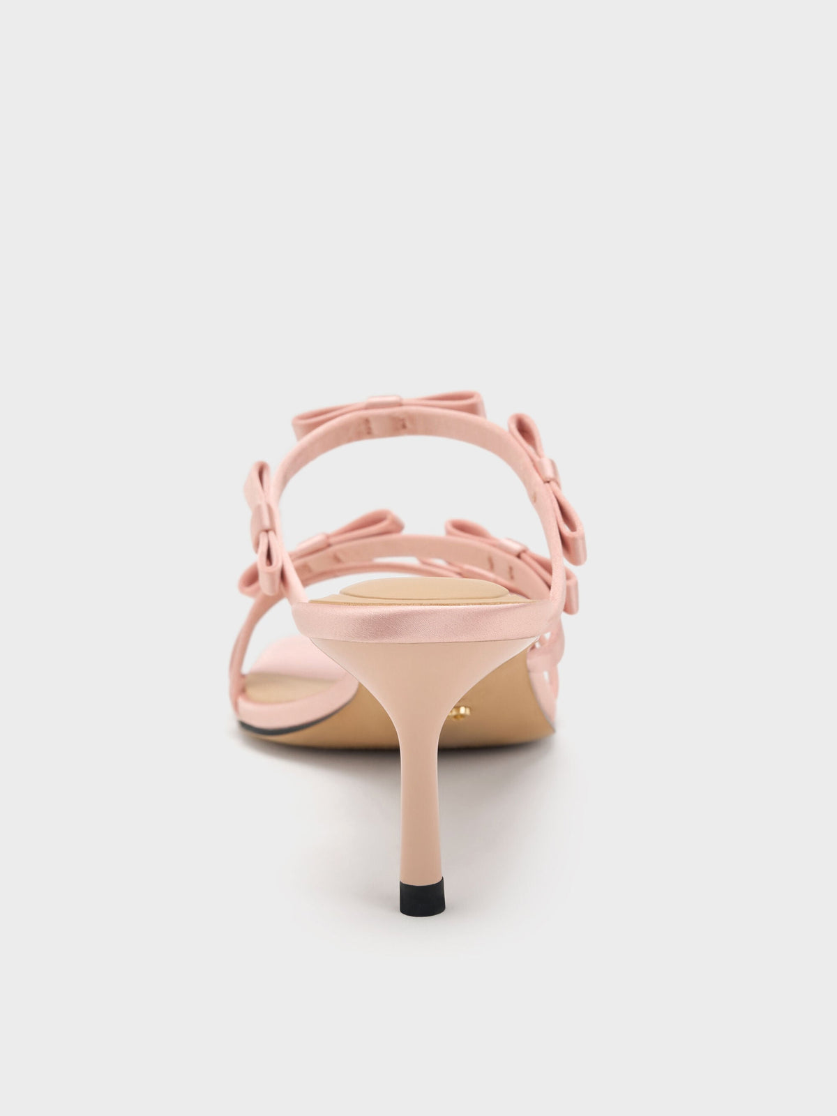 CHARLES & KEITH Discount / Jessy Bow Heeled Sandals - Pink
