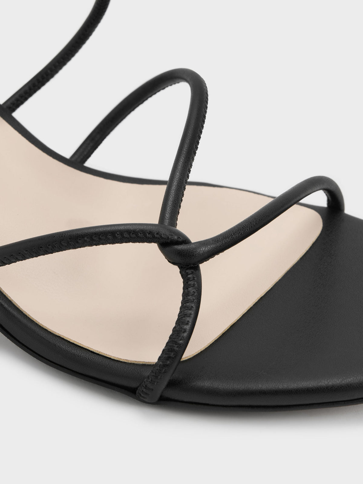 CHARLES & KEITH Smart Buy / Meadow Strappy Block Heel Sandals - Black