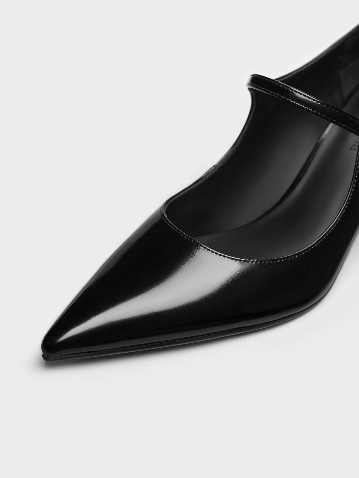 CHARLES & KEITH Sale / Pointed Mary Jane Pumps - Black Box