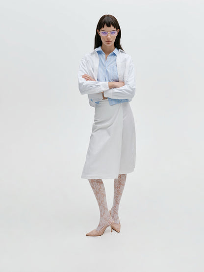 CHARLES & KEITH Recommended / Lace & Satin Slingback Pumps - Nude