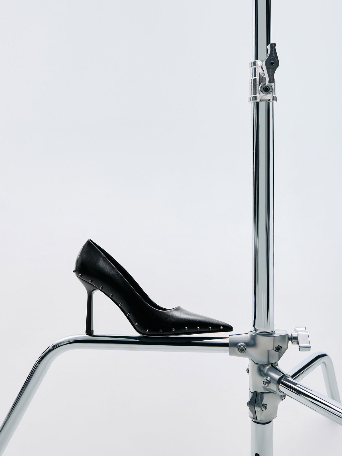 CHARLES & KEITH Top Pick / Coralie Studded Pointed Pumps - Black