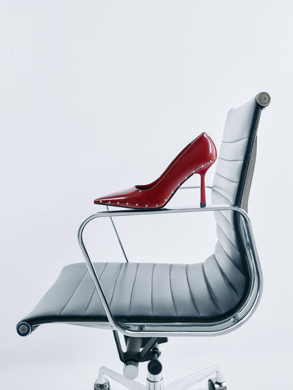 CHARLES & KEITH Sale / Coralie Studded Pointed Pumps - Red