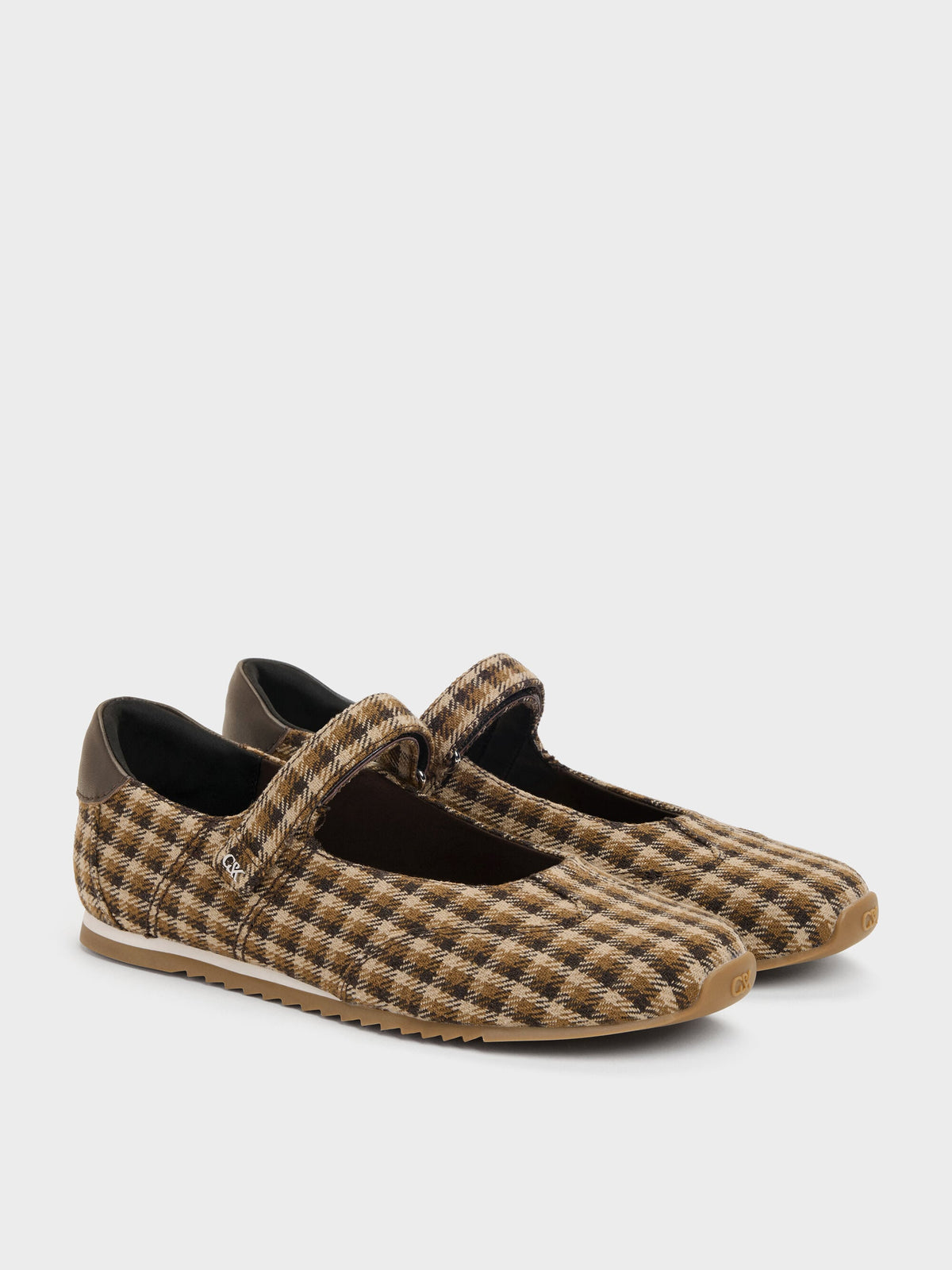 CHARLES & KEITH Featured / Jace Leather Checkered Mary Jane Sneakers - Multi