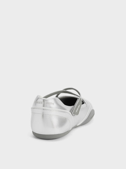 CHARLES & KEITH Smart Buy / Mika Crossover Mary Jane Sneakers - Silver