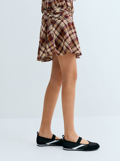 CHARLES & KEITH Premium / Jace Mary Jane Sneakers - Black Textured