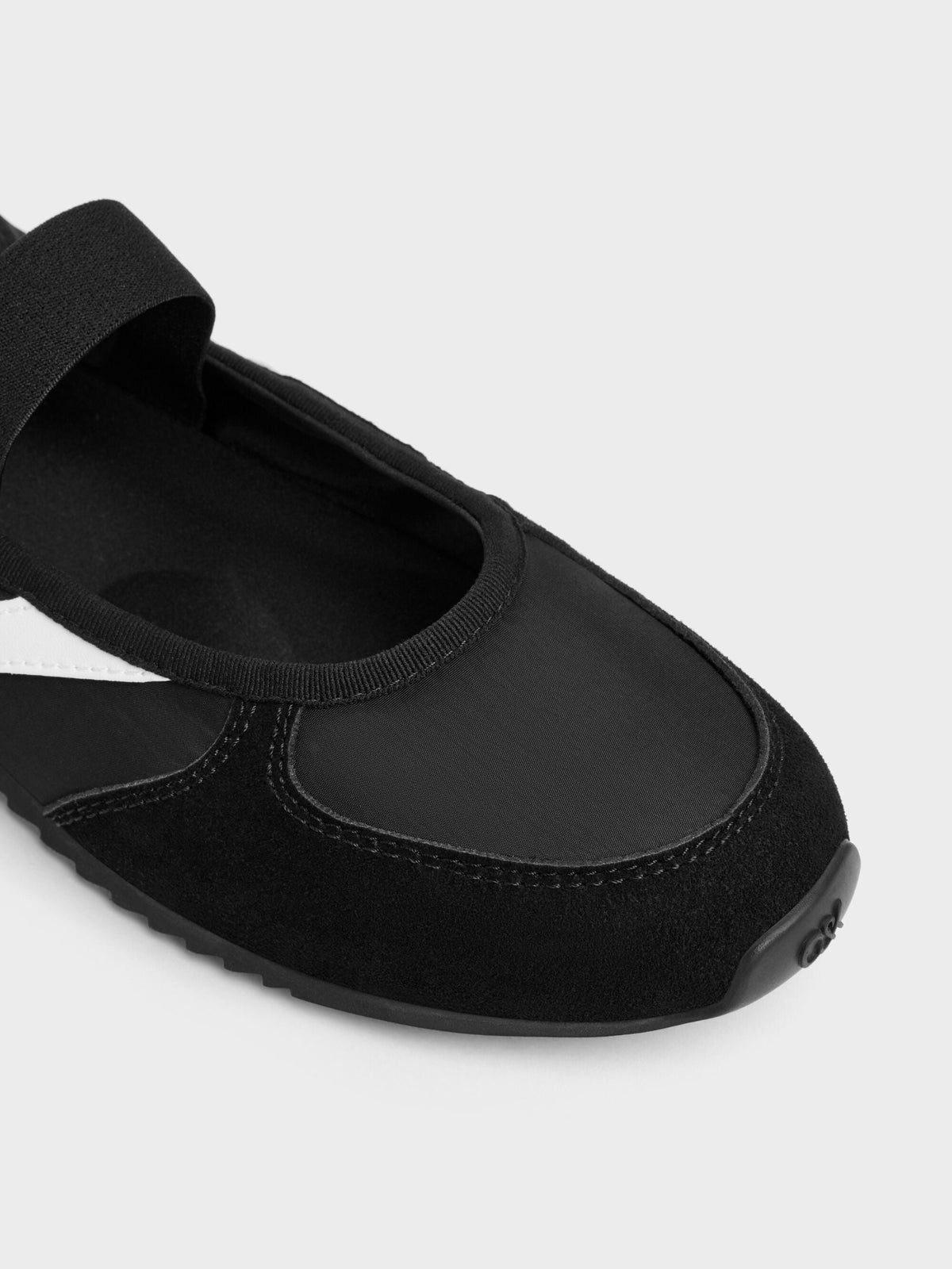 CHARLES & KEITH Premium / Jace Mary Jane Sneakers - Black Textured