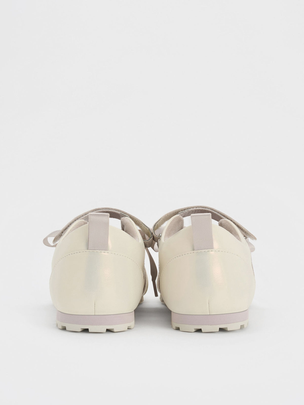 CHARLES & KEITH Trending / Silko Pearlescent Ballet Sneakers - Chalk