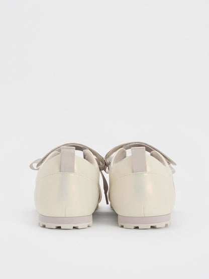 CHARLES & KEITH Trending / Silko Pearlescent Ballet Sneakers - Chalk