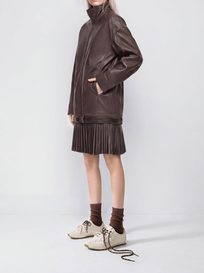 CHARLES & KEITH Trending / Jace Leather & Suede Sneakers - Chalk