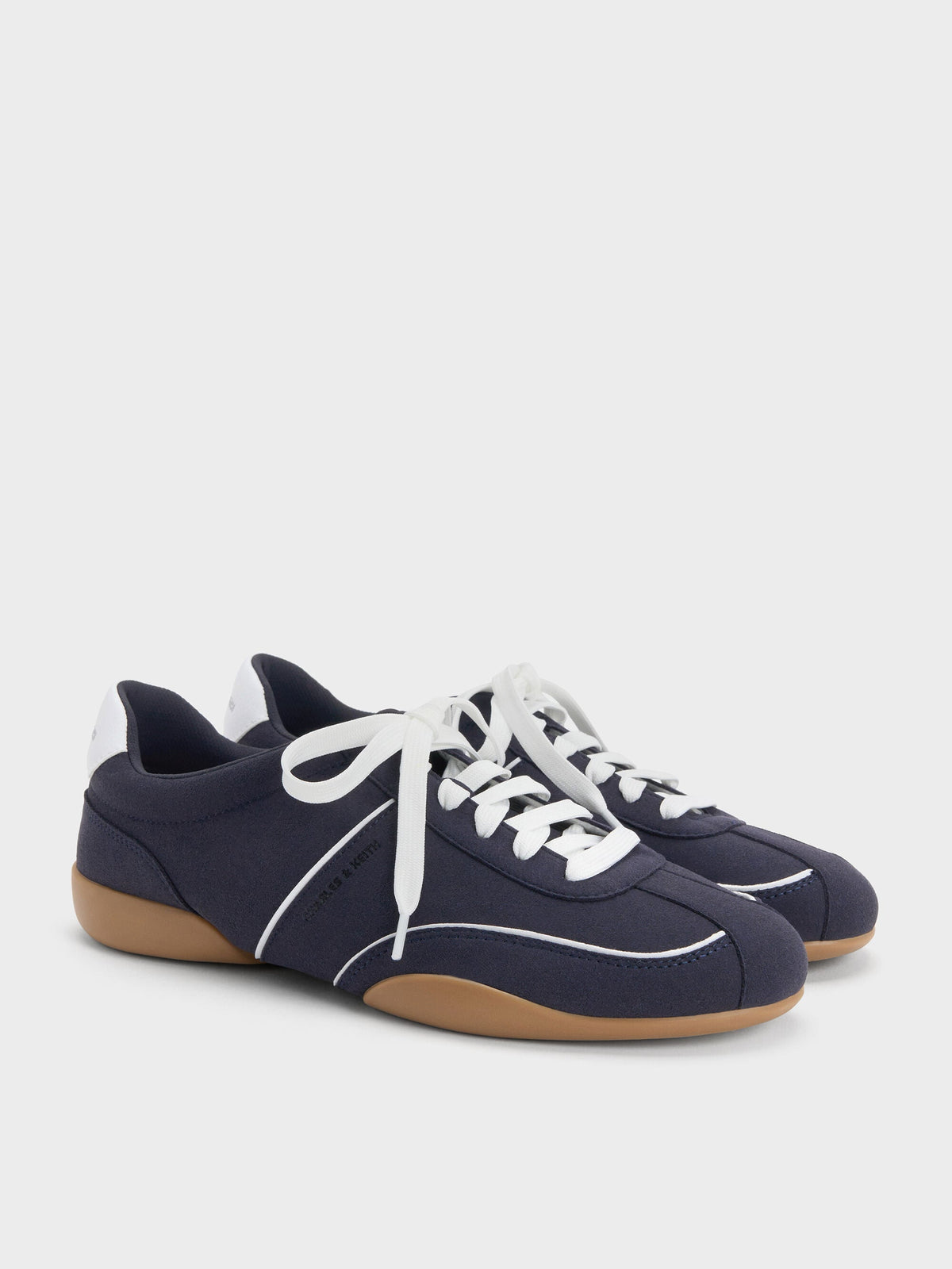 CHARLES & KEITH Featured / Louise Contrast-Trim Sneakers - Dark Blue