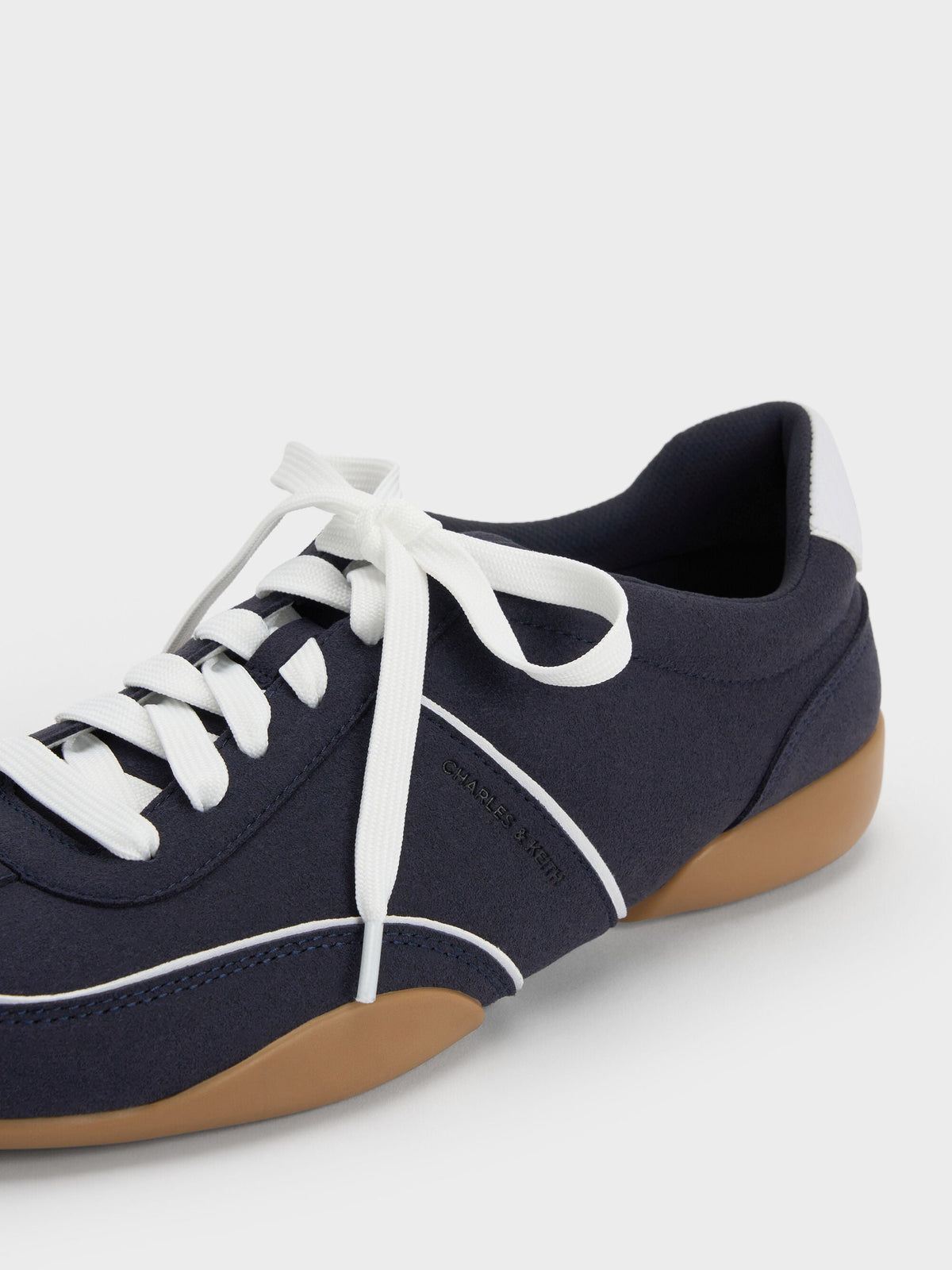 CHARLES & KEITH Featured / Louise Contrast-Trim Sneakers - Dark Blue