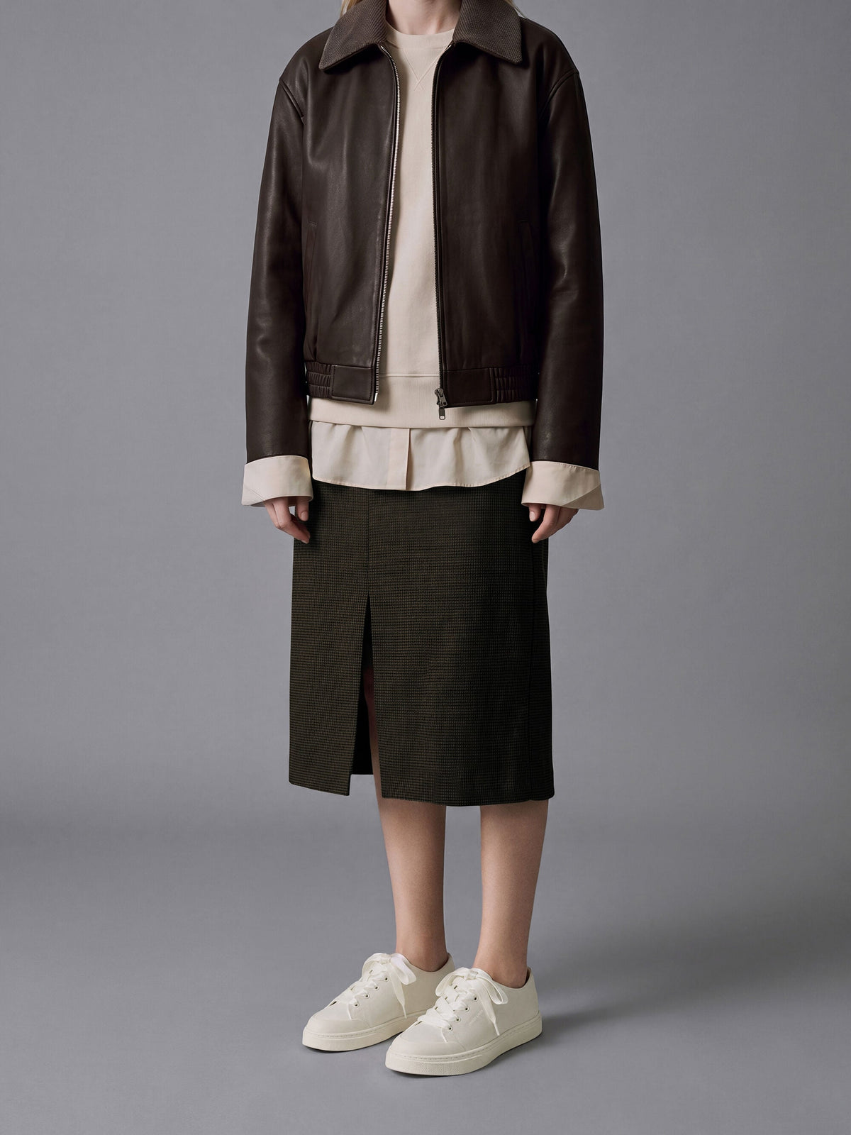 CHARLES & KEITH Featured / Satin Lace-Up Sneakers - White