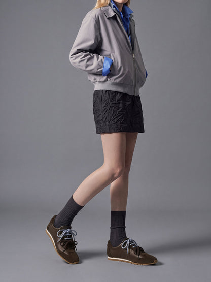 CHARLES & KEITH Signature / Jace Leather & Suede Sneakers - Dark Brown