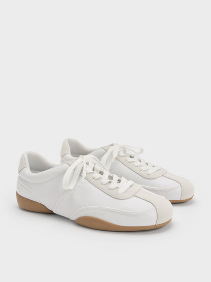 CHARLES & KEITH Discount / Louise Two-Tone Sneakers - White