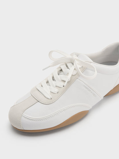 CHARLES & KEITH Discount / Louise Two-Tone Sneakers - White