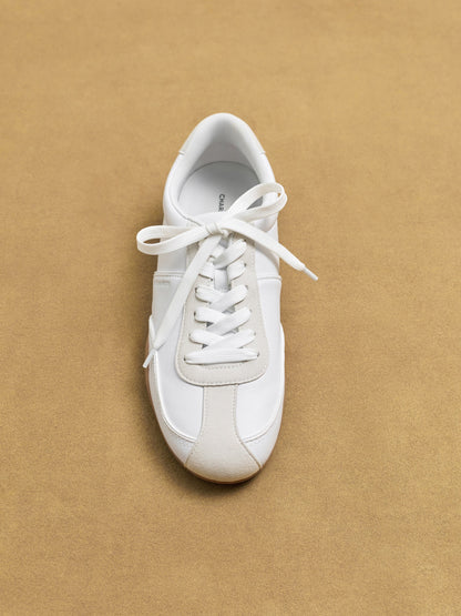 CHARLES & KEITH Discount / Louise Two-Tone Sneakers - White