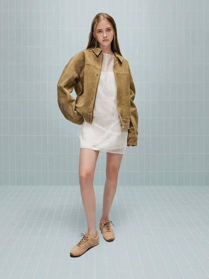 CHARLES & KEITH Sale / Jace Suede Sneakers - Beige